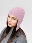 Ушанка на флисе 40% ангоры
