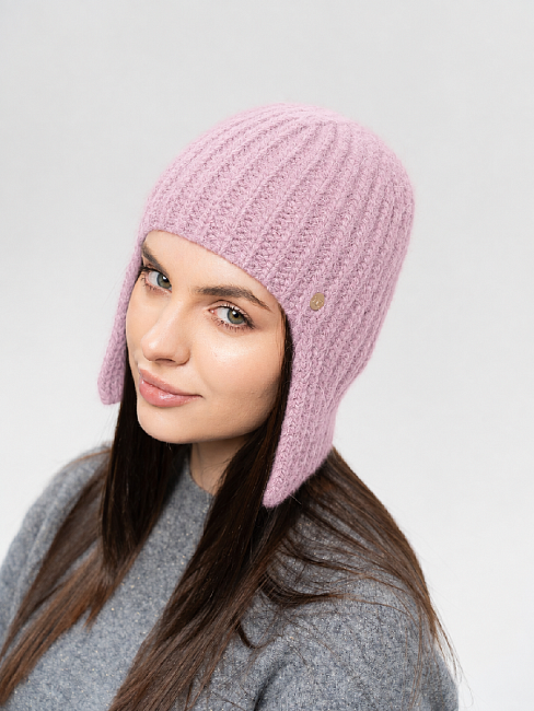 Ушанка на флисе 40% ангоры PR 26051