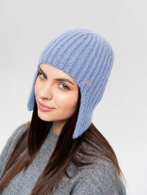 Ушанка на флисе 40% ангоры PR 26051