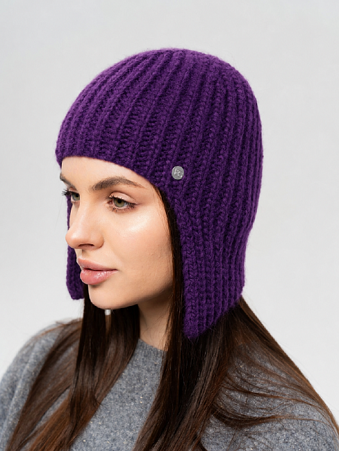 Ушанка на флисе 40% ангоры PR 26051
