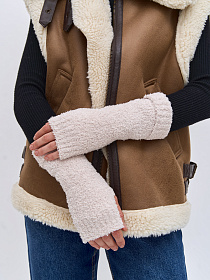 Митенки плюшевые