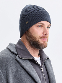 Шапка на флисе с шерстью мериноса