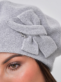 Берет двойной с велюром