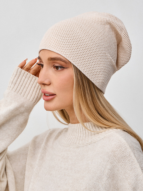 Шапка двойная с кашемиром ESW 25119