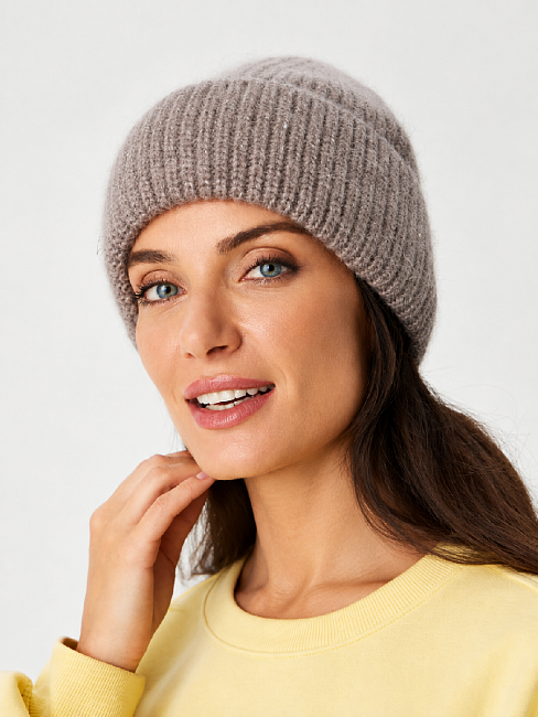Шапка на флисе 40% ангора ESW 24160