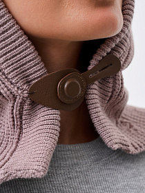 Капюшон двойной с кашемиром