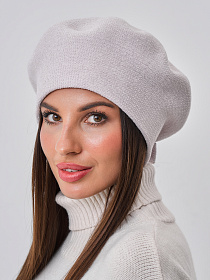 Берет двойной с велюром