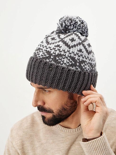 Шапка на флисе с шерстью мериноса ESM 24323