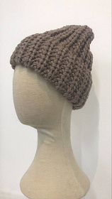 Шапка на флисе с шерстью мериноса