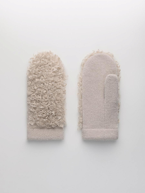 Варежки на флисе с шерстью мериноса PR 25013