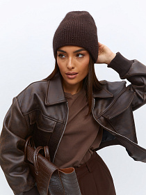 Шапка двойная 40% ангора