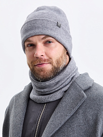 Шапка двойная с кашемиром ESM 25361