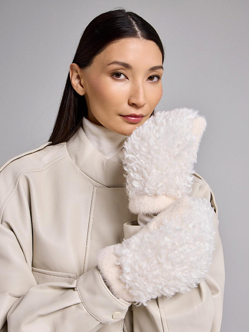 Варежки на флисе с шерстью мериноса PR 25013