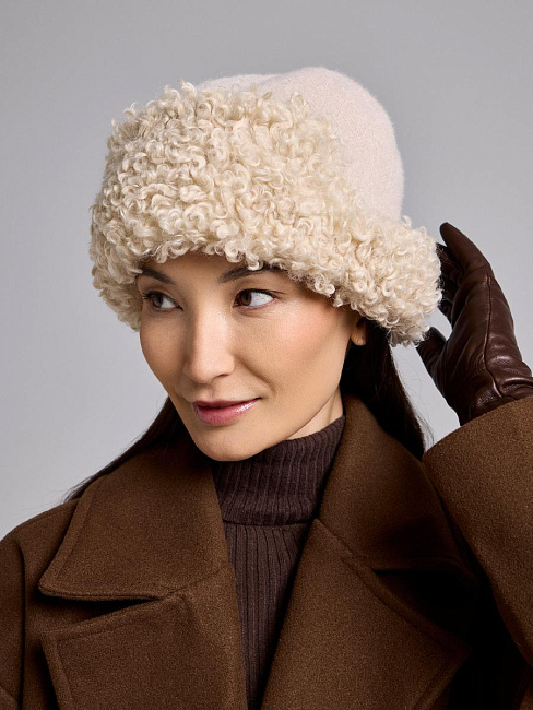 Шапка на флисе с шерстью мериноса PR 25012