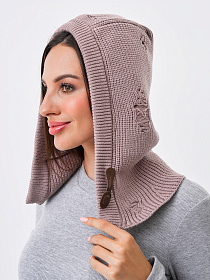 Капюшон двойной с кашемиром