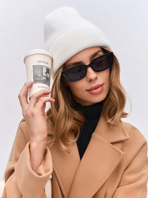 Шапка на велюре 40% ангора PR 25025/1