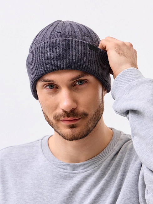 Шапка двойная с кашемиром ESM 25323