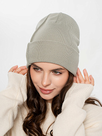 Шапка двойная с кашемиром