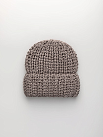 Шапка на флисе с шерстью мериноса