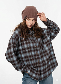 Шапка двойная с кашемиром