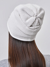 Шапка на велюре с кашемиром