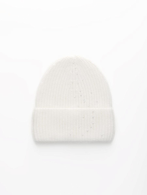 Шапка одинарная с пухом енота PR 25002