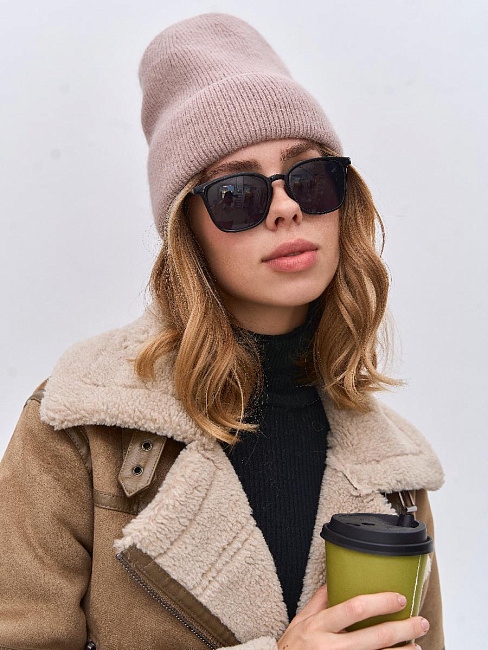 Шапка на велюре 40% ангора PR 25025/1