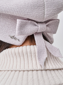 Берет двойной с велюром